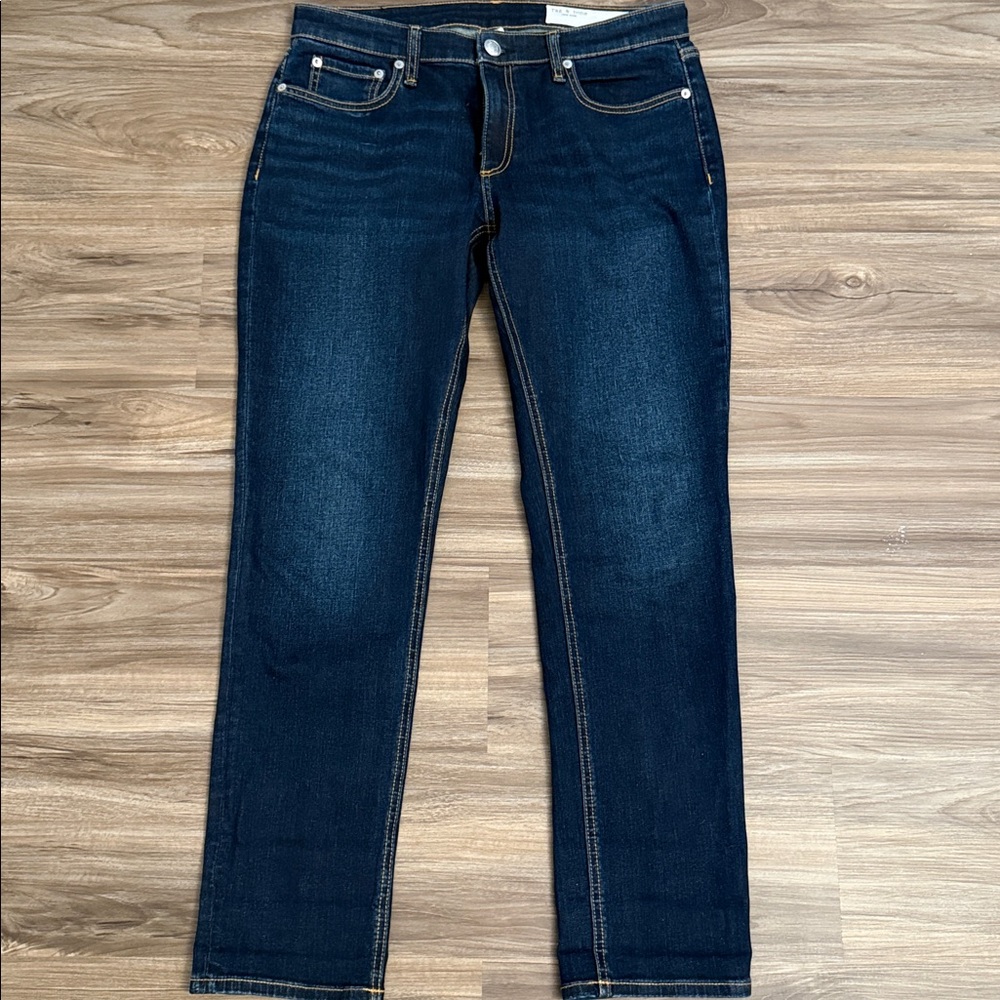 rag & bone Women’s Deep Indigo Slim Boyfriend Jeans